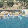 The ILCAs depart from the Olympic marina, Hannah and Olympic ILCA 6 Sailing, Marseille, France - 5th August 2024