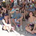 Sydney, Rowan and Casey under the tent, Hannah and Olympic ILCA 6 Sailing, Marseille, France - 5th August 2024