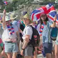 More flag waving from Team Snellgrove, Hannah and Olympic ILCA 6 Sailing, Marseille, France - 5th August 2024