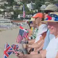 Flags on the pier, Hannah and Olympic ILCA 6 Sailing, Marseille, France - 5th August 2024