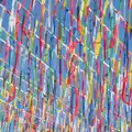 Snippets of flags flutter in the breeze, Hannah and Olympic ILCA 6 Sailing, Marseille, France - 5th August 2024