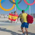 Some Spanish fans get a photo, Hannah and Olympic ILCA 6 Sailing, Marseille, France - 5th August 2024