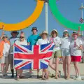 Team Snellgrove by the Olympic rings, Hannah and Olympic ILCA 6 Sailing, Marseille, France - 5th August 2024