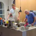 Sean and Hamish are in the kitchen, Hannah and Olympic ILCA 6 Sailing, Marseille, France - 5th August 2024