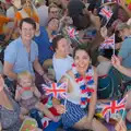 Another flag-waving photo op in the tent, Olympic Non-Sailing, Notre Dame, and the Journey Home, Marseille, France - 8th August 2024