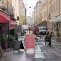 A café sets up for the day's trade, Olympic Non-Sailing, Notre Dame, and the Journey Home, Marseille, France - 8th August 2024