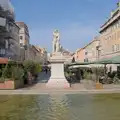 A statue by some fountains, Olympic Non-Sailing, Notre Dame, and the Journey Home, Marseille, France - 8th August 2024