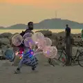 The illuminated balloon seller does the rounds, Olympic Non-Sailing, Notre Dame, and the Journey Home, Marseille, France - 8th August 2024