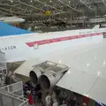 Crowds mill around under Concorde, Flying in a Dragon Rapide, IWM Duxford, Cambridgeshire - 17th August 2024