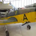 A tiny Miles Magister trainer, Flying in a Dragon Rapide, IWM Duxford, Cambridgeshire - 17th August 2024