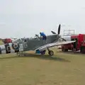 The Spitfire is refuelled, Flying in a Dragon Rapide, IWM Duxford, Cambridgeshire - 17th August 2024