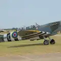 The Mk. IX Spitfire 9G-Q/MJ627, Flying in a Dragon Rapide, IWM Duxford, Cambridgeshire - 17th August 2024