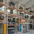 A wall of various aircraft engines, Flying in a Dragon Rapide, IWM Duxford, Cambridgeshire - 17th August 2024