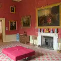 A flock-wallpapered drawing room, A Trip to Ickworth House with Sis, Horringer - 19th August 2024