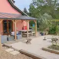 The new patio roof is mostly complete, A Trip to Ickworth House with Sis, Horringer - 19th August 2024