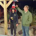 Fred wanders around with the cone hat, A Summer Party, and the GSB at Walsham le Willows, Suffolk - 26th August 2024