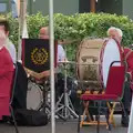 Mark and Terry - the rhythm section, A Summer Party, and the GSB at Walsham le Willows, Suffolk - 26th August 2024