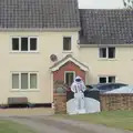 There's a spaceman outside Bernie's old house, A Protest on the Beach, Aldeburgh, Suffolk - 1st September 2024