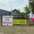 Place Farm has a Jean d'Arc, along with a protest, A Protest on the Beach, Aldeburgh, Suffolk - 1st September 2024