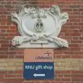 An alabaster RNLI crest on a wall, A Protest on the Beach, Aldeburgh, Suffolk - 1st September 2024