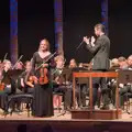 The principal violin gets some applause, A Protest on the Beach, Aldeburgh, Suffolk - 1st September 2024