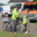 Francis talks to Sarah, Palgrave Players Busking and the GSB at Pulham Market, Norfolk - 14th September 2024