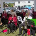 The band is ready to play, Palgrave Players Busking and the GSB at Pulham Market, Norfolk - 14th September 2024