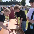 Fred's on the shuffleboard again, Palgrave Players Busking and the GSB at Pulham Market, Norfolk - 14th September 2024