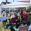 The band hangs around during the interval, Palgrave Players Busking and the GSB at Pulham Market, Norfolk - 14th September 2024