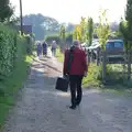 David heads off after the gig, Diss Heritage Transport Festival and the GSB at Wickham Skeith - 22nd September 2024