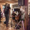 The first act sets up, Palgrave Players do the White Horse Open Mic Night, South Lopham - 29th September 2024