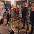 Some of the PP band sing 'Fields of Athenry', Palgrave Players do the White Horse Open Mic Night, South Lopham - 29th September 2024