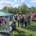 Another view of the duck race crowds, Sunflowers, A Quiz at Westhorpe and a GSB Duck Race, Eye - 29th September 2024