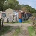 The ramshackle shed on the edge of Mellis common, A Walk to the Railway Tavern, Mellis, Suffolk - 13th October 2024