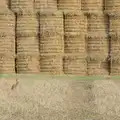 A hare pauses in front of a stack of bales, A Walk to the Railway Tavern, Mellis, Suffolk - 13th October 2024