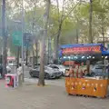 A chestnut-roasting stall, A Return to Girona, Catalunya, Spain - 29th October 2024