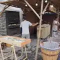 Another set of loaves is loaded into the oven, A Return to Girona, Catalunya, Spain - 29th October 2024