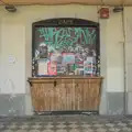 A tiny café is covered in posters and graffiti, A Return to Girona, Catalunya, Spain - 29th October 2024