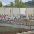 Lots of large tags on a building, A Return to Girona, Catalunya, Spain - 29th October 2024