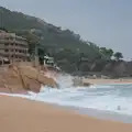 The sea is fairly lively in Tossa de Mar, A Postcard From Tossa de Mar, Catalunya, Spain - 30th October 2024