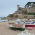 Fishing boats in front of the castle, A Postcard From Tossa de Mar, Catalunya, Spain - 30th October 2024