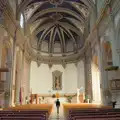 Harry inside the parish church of Tossa de Mar, A Postcard From Tossa de Mar, Catalunya, Spain - 30th October 2024