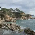 More rocks round the headland at Cala Banys, Halloween and Flamenco Guitar, Lloret de Mar, Catalunya, Spain - 31st October 2024