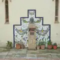 A random head on a plinth, Halloween and Flamenco Guitar, Lloret de Mar, Catalunya, Spain - 31st October 2024