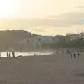 A look along the hazy beach, Halloween and Flamenco Guitar, Lloret de Mar, Catalunya, Spain - 31st October 2024