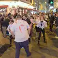 A noisy drum parade makes its way through town, Halloween and Flamenco Guitar, Lloret de Mar, Catalunya, Spain - 31st October 2024