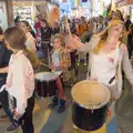 The zombie drummer in action again, Halloween and Flamenco Guitar, Lloret de Mar, Catalunya, Spain - 31st October 2024