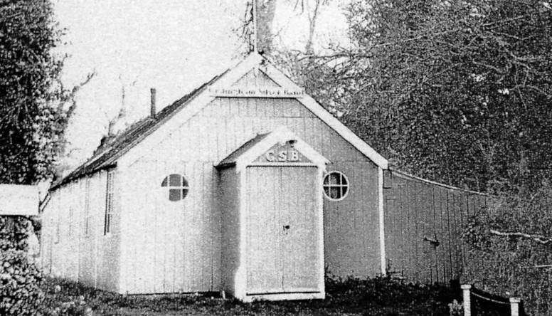 The band hut in Mill Street in 1971
