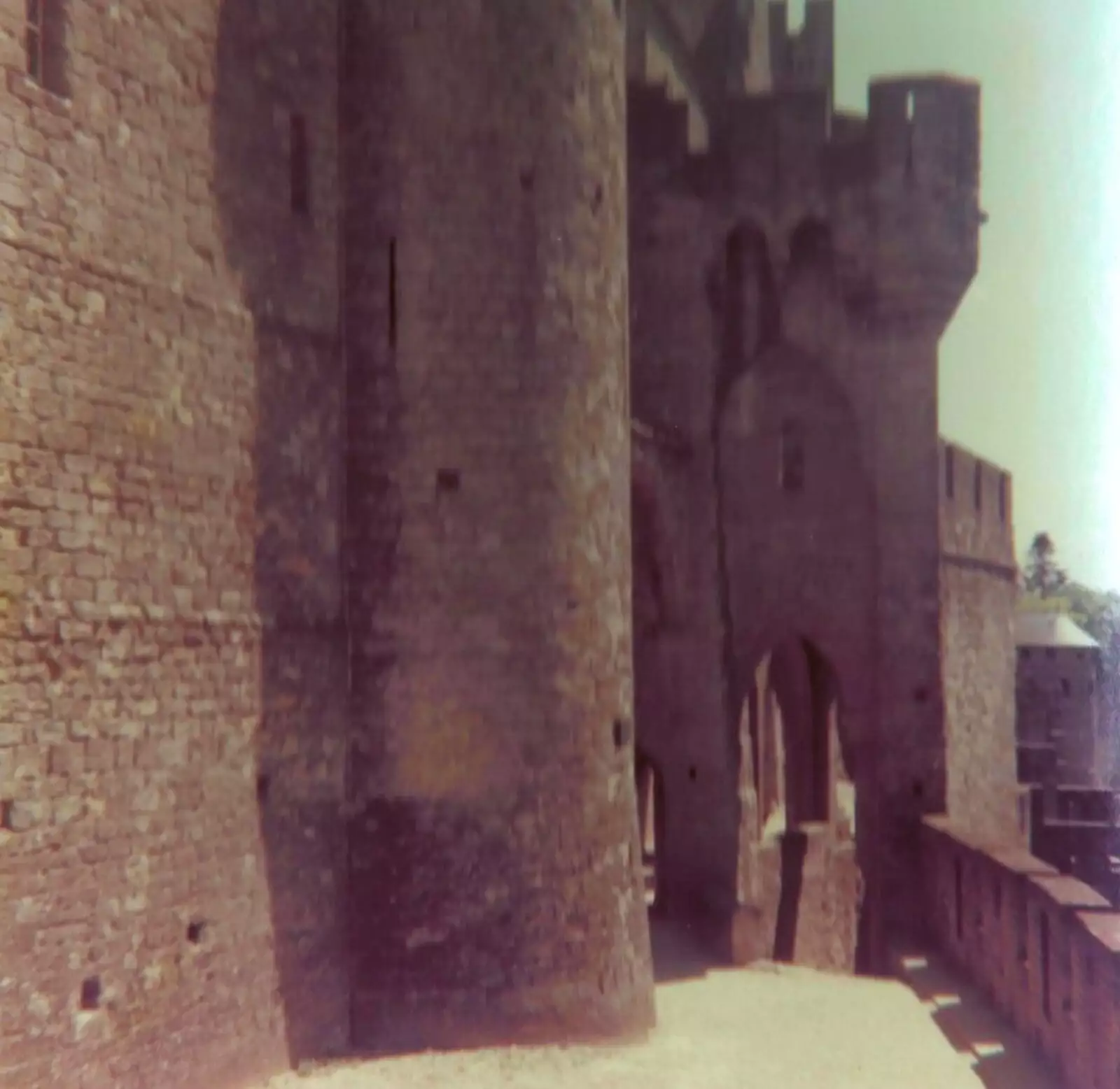 Along the ramparts, from A Trip to Bram, Aude, France - 25th July 1980