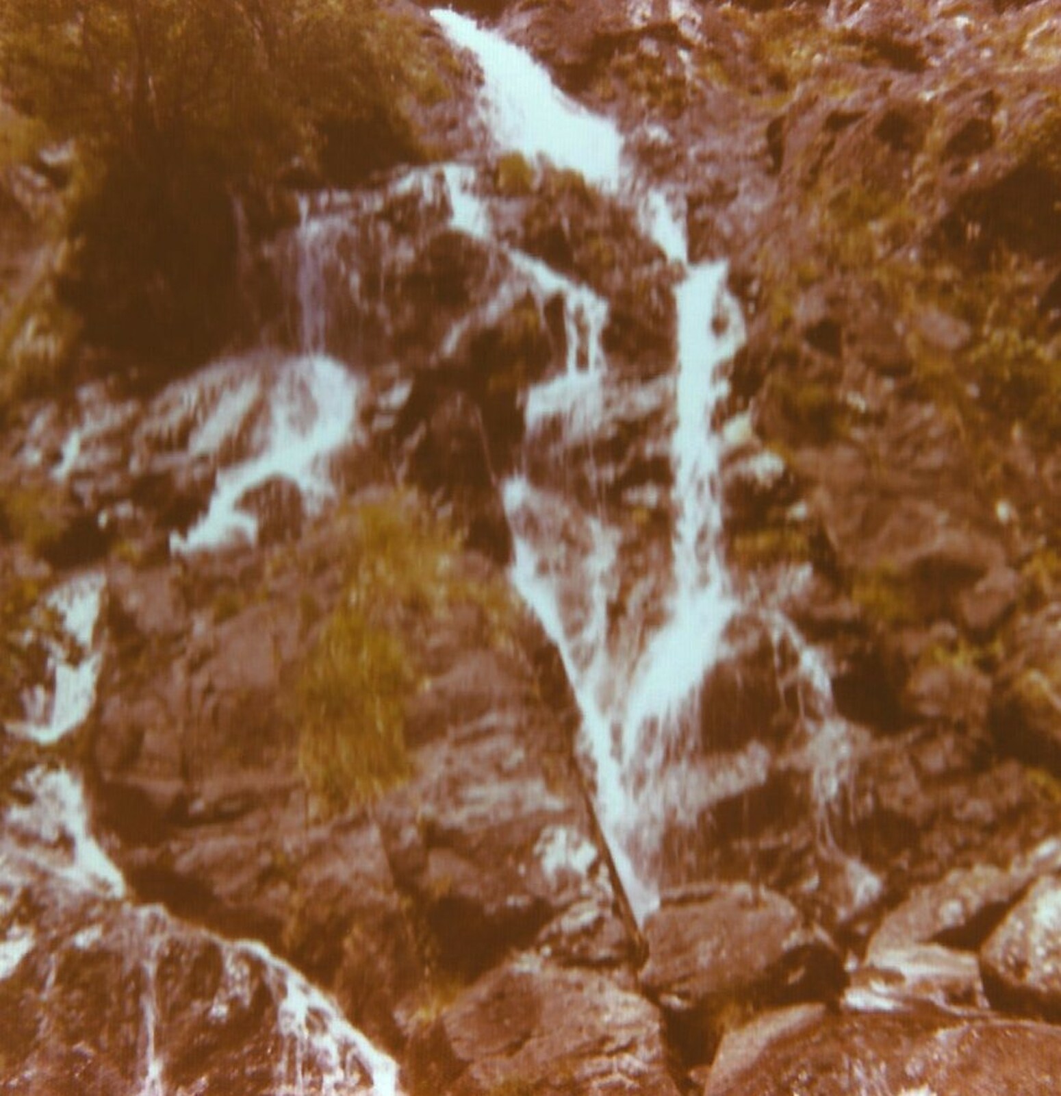 A waterfall from A Trip to Bram, Aude, France - 25th July 1980